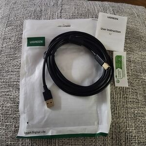 UGREEN Black USB to B Cable